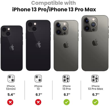 Linsecover iPhone 13 Pro / 13 Pro Max 3-pak guld