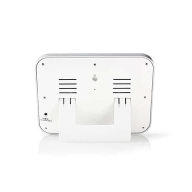 Nedis vejrstation | Indendørs & Udendørs | Inkluderet trådløs vejrsensor | Vejrudsigt | Tidsvisning | Farve LCD Display | Alarmurfunktion