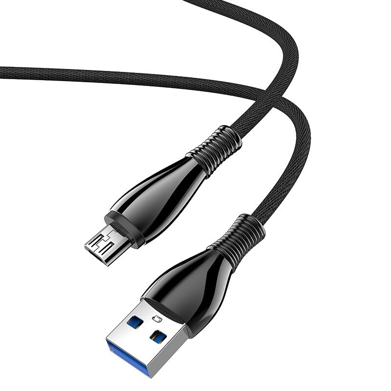 Android Micro USB-kabel Snabbladdningskabel Sort 1 | Elgiganten