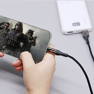 Android Micro USB-kabel Snabbladdningskabel Sort 1.2 m