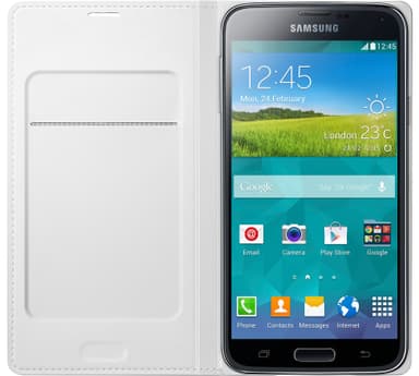 Samsung Flip pung til Galaxy S5 (hvid)