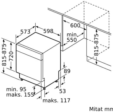 Bosch opvaskemaskine SMU4ECI14S (stål)