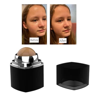 Ansigtsrulle til makeup olieabsorberende vulkansk sten Sort