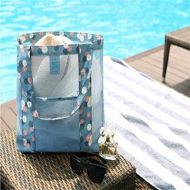 INF Mesh strandtaske Sort