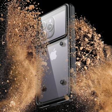 TPU-telefon vandtæt etui til hele kroppen til iPhone Huawei Samsung Xiaomi Hvid