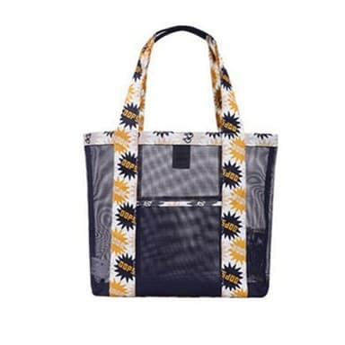 INF Mesh strandtaske Sort