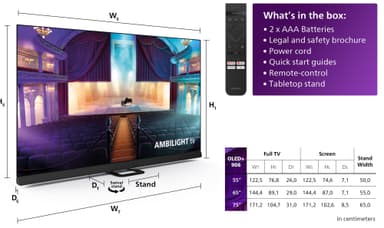 Philips 65” OLED908 4K OLED Ambilight Smart TV (2023)