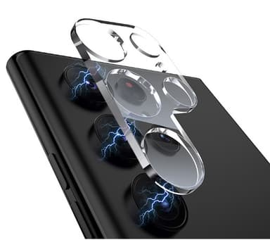 Samsung Galaxy S22 / S22 Plus telefon kamera linsebeskytter 2-pak Gennemsigtig