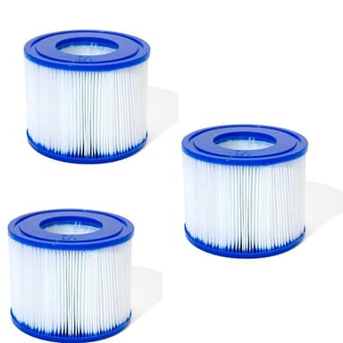 Poolfilterbyte 3-pack Blå Bestway VI / Lay-Z-Spa Miami / Vegas / Monaco