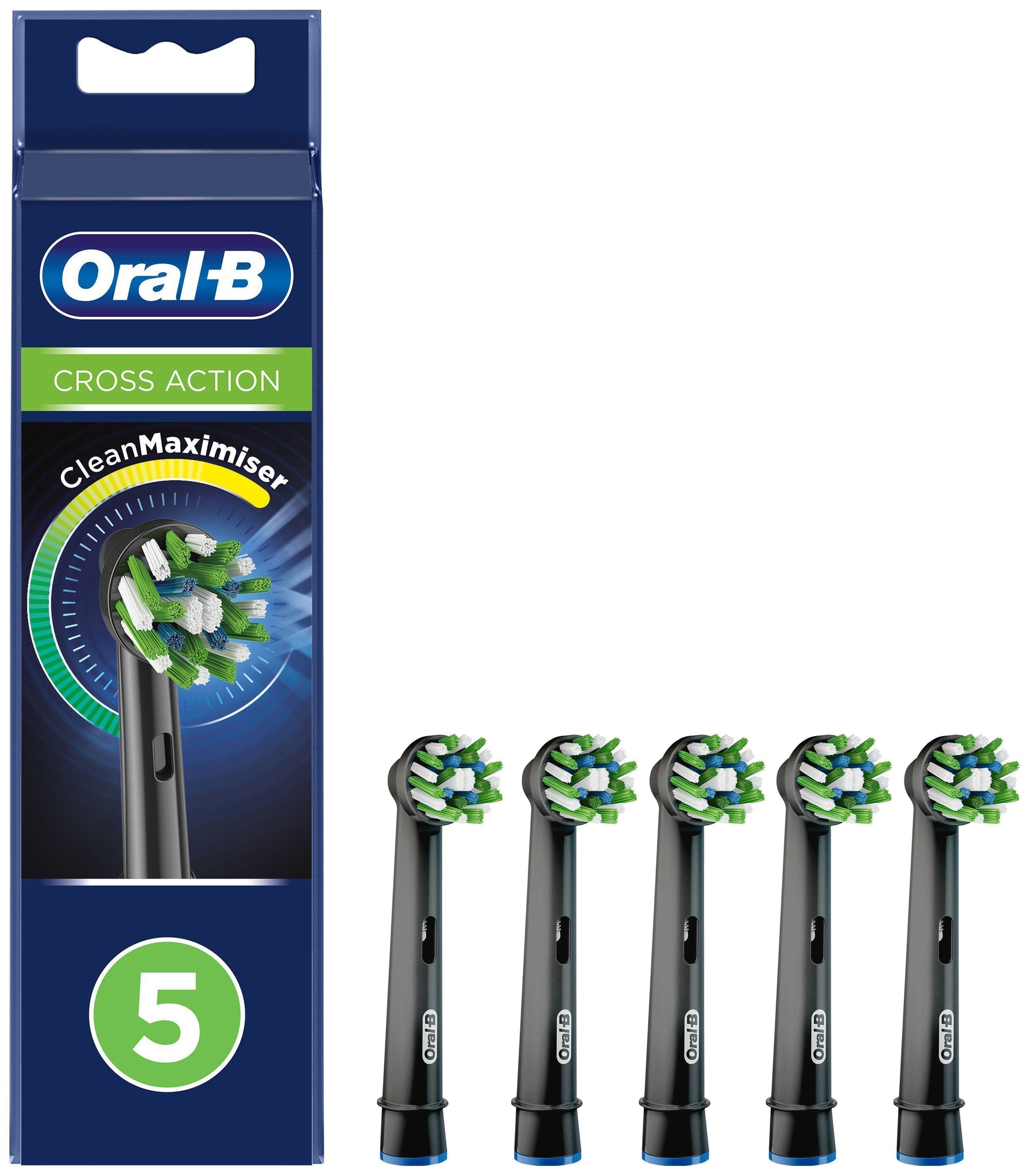 Oral-B CrossAction tandbørstehoveder 325482 (sort)