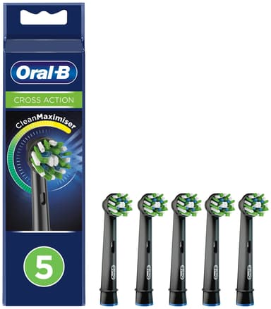 Billede af Oral-B CrossAction tandbørstehoveder 325482 (sort)