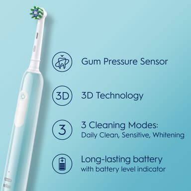 Oral-B Pro 1 duo pak elektriske tandbørster 915016 (sort/turkis)
