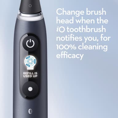Oral-B iO9 Duo series elektrisk tandbørste 449072 (sort onyx/rosenkvarts)