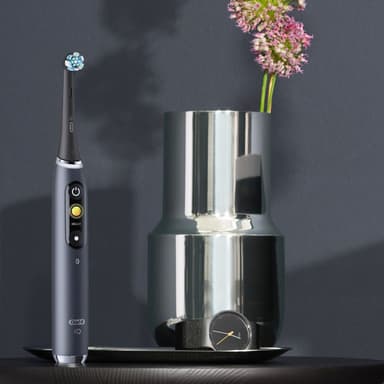 Oral-B iO9 Duo series elektrisk tandbørste 449072 (sort onyx/rosenkvarts)