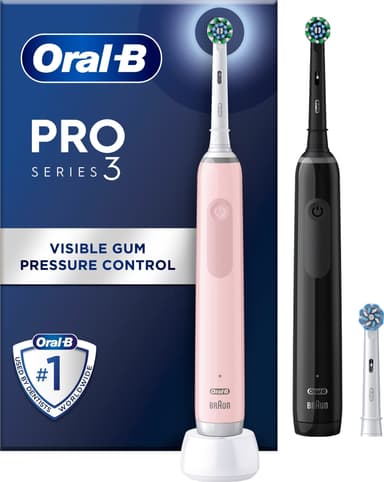 Oral-B Pro3 3900N elektrisk tandbørste 760277 (sort/pink) thumbnail