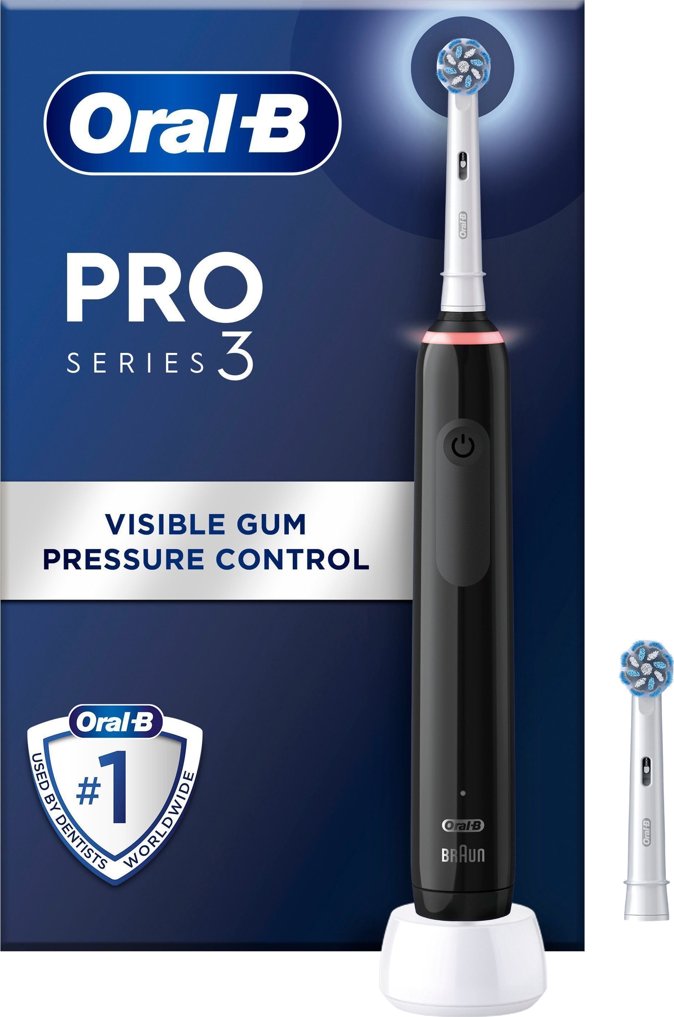 Oral-B Pro 3 elektrisk tandbørste (sort) thumbnail