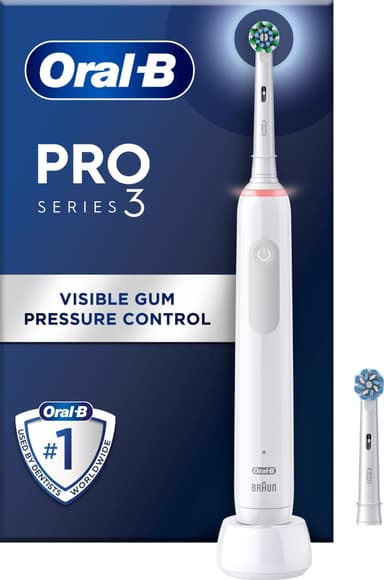 Oral-B Pro 3 elektrisk tandbørste (hvid) thumbnail