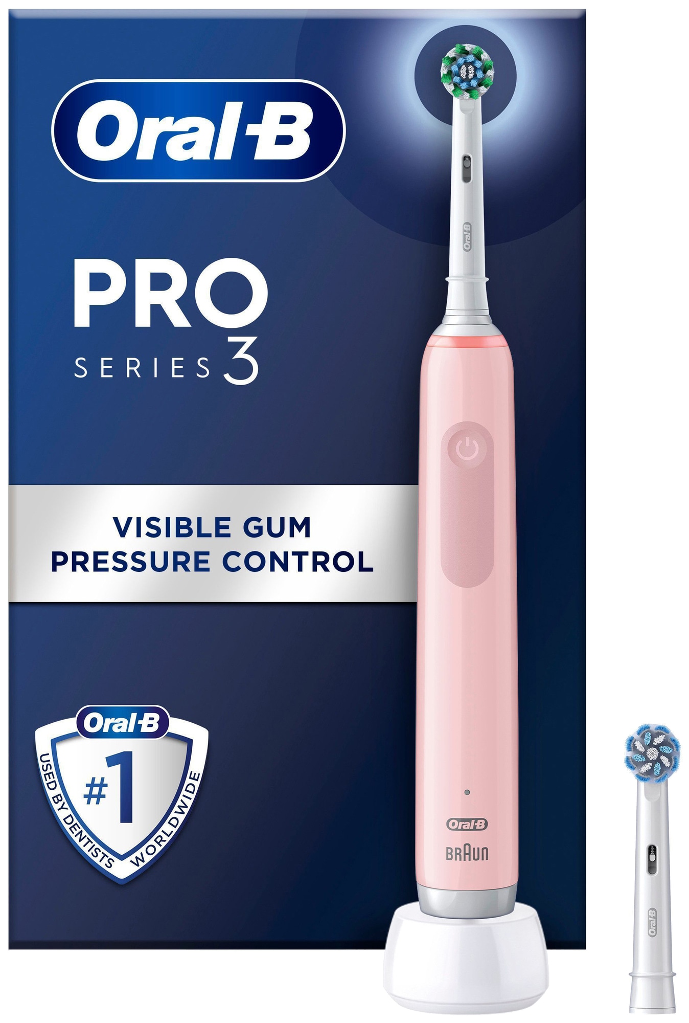 Oral-B Pro 3 elektrisk tandbørste (pink)