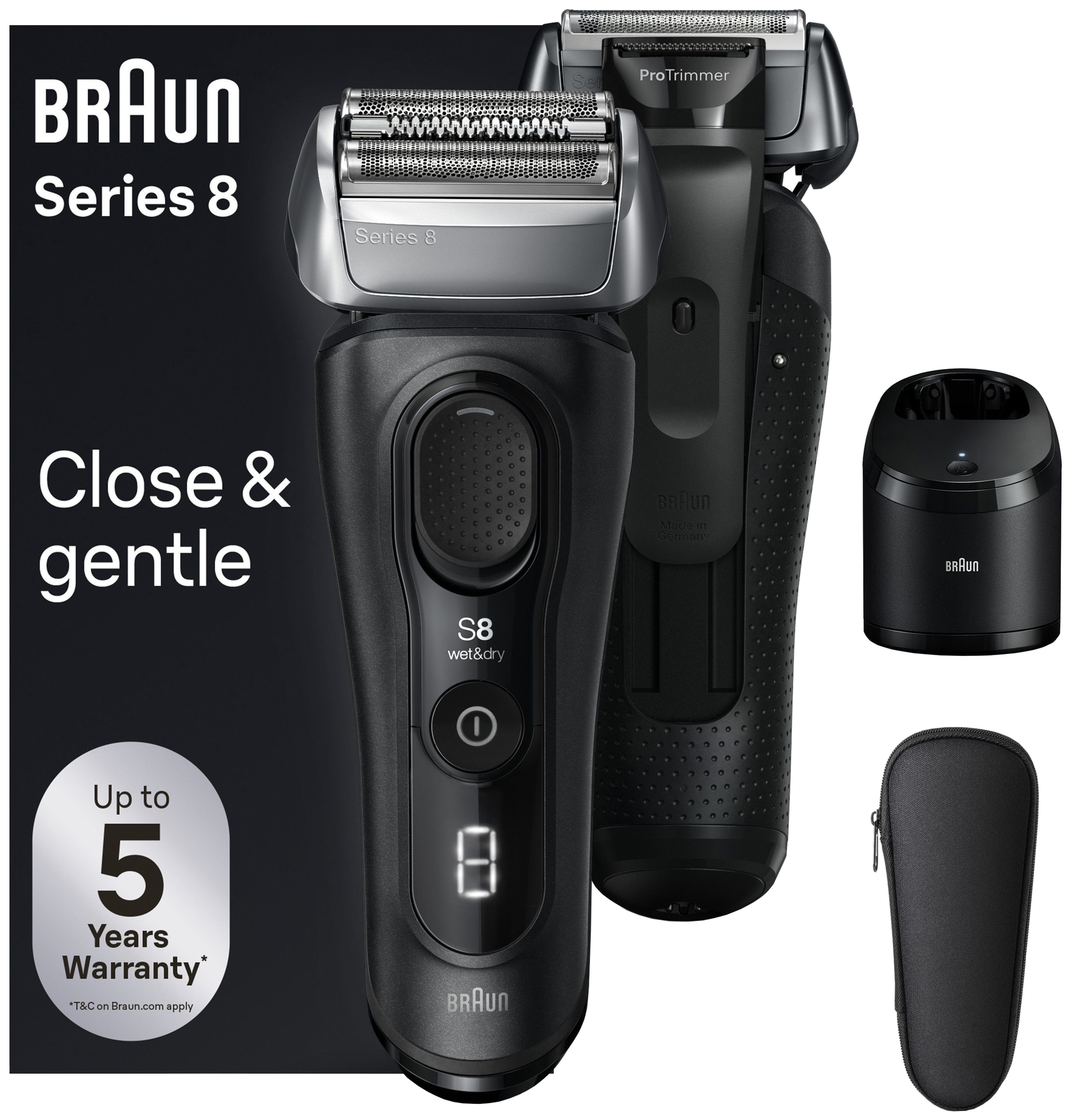 Se Braun Series 8 barbermaskine 8560cc hos Elgiganten