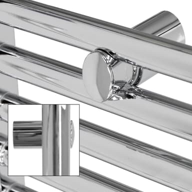 Radiator håndklæde ECD Germany Model Sahara x 750 krom 1800 mm lige med