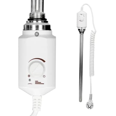 Håndklæderadiator med opvarmning element 300 W ECD Germany model Sahara 400 x