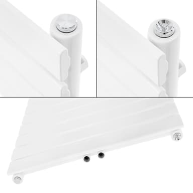 ECD Germany Håndklædekøler Dampdesign radiator central forbindelse 500 x 991 mm