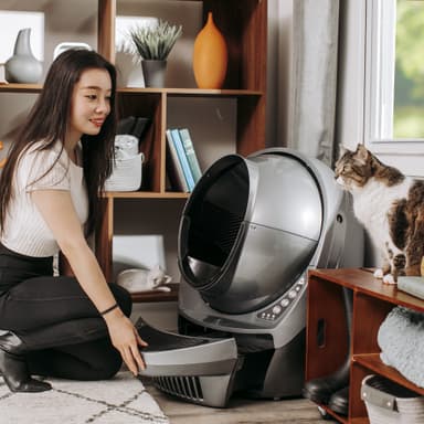 Whisker Litter-Robot 3 Connect automatisk kattebakke (grå)