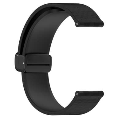INF Urrem til 22 mm Garmin/Huawei/Samsung Galaxy Watch Silikone Sort 12.5*8.8*2.2CM