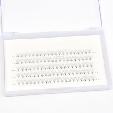 Franskluster ögonfransförlängning 6D-D 100-delar Sort 10 mm