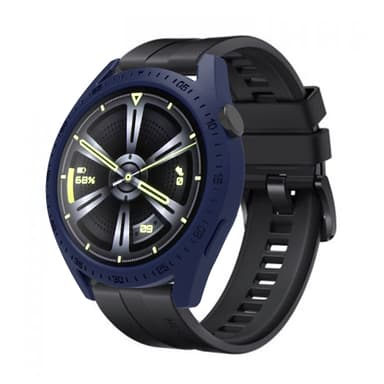 INF 46 mm silikone beskyttende urkasse til Huawei Watch GT 3 Blå