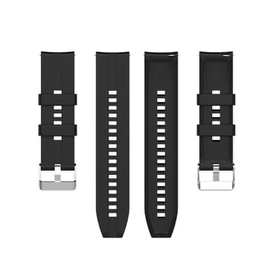 INF Urrem til 20 mm Garmin/Huawei/Samsung Galaxy Watch Silikone Sort