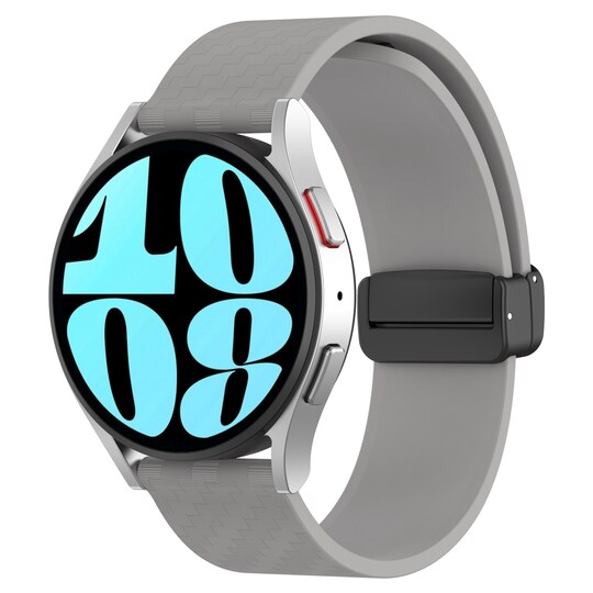Urrem magnetisk til 20 mm Garmin/Huawei/Samsung Galaxy Watch Silikone Grå