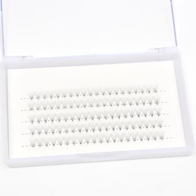 Franskluster ögonfransförlängning 6D-D 100-delar Sort 15 mm