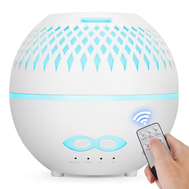 Luftfugter Aroma diffuser 400 ml 7 LED farve lys Hvid