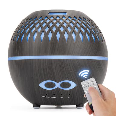 Luftfugter Aroma diffuser 400 ml 7 LED farve lys Sort