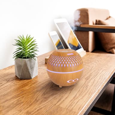 Luftfugter Aroma diffuser 400 ml 7 LED farve lys Sort