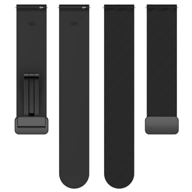 INF Urrem til 22 mm Garmin/Huawei/Samsung Galaxy Watch Silikone Sort 12.5*8.8*2.2CM