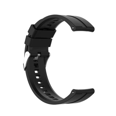 INF Urrem til 20 mm Garmin/Huawei/Samsung Galaxy Watch Silikone Sort