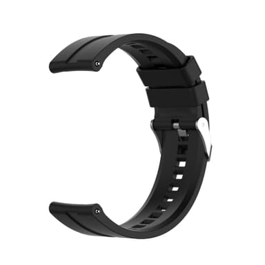 INF Urrem til 20 mm Garmin/Huawei/Samsung Galaxy Watch Silikone Sort