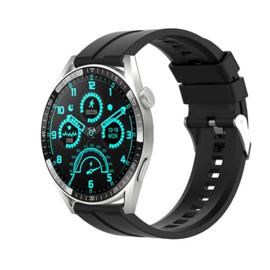 INF Urrem til 20 mm Garmin/Huawei/Samsung Galaxy Watch Silikone Sort