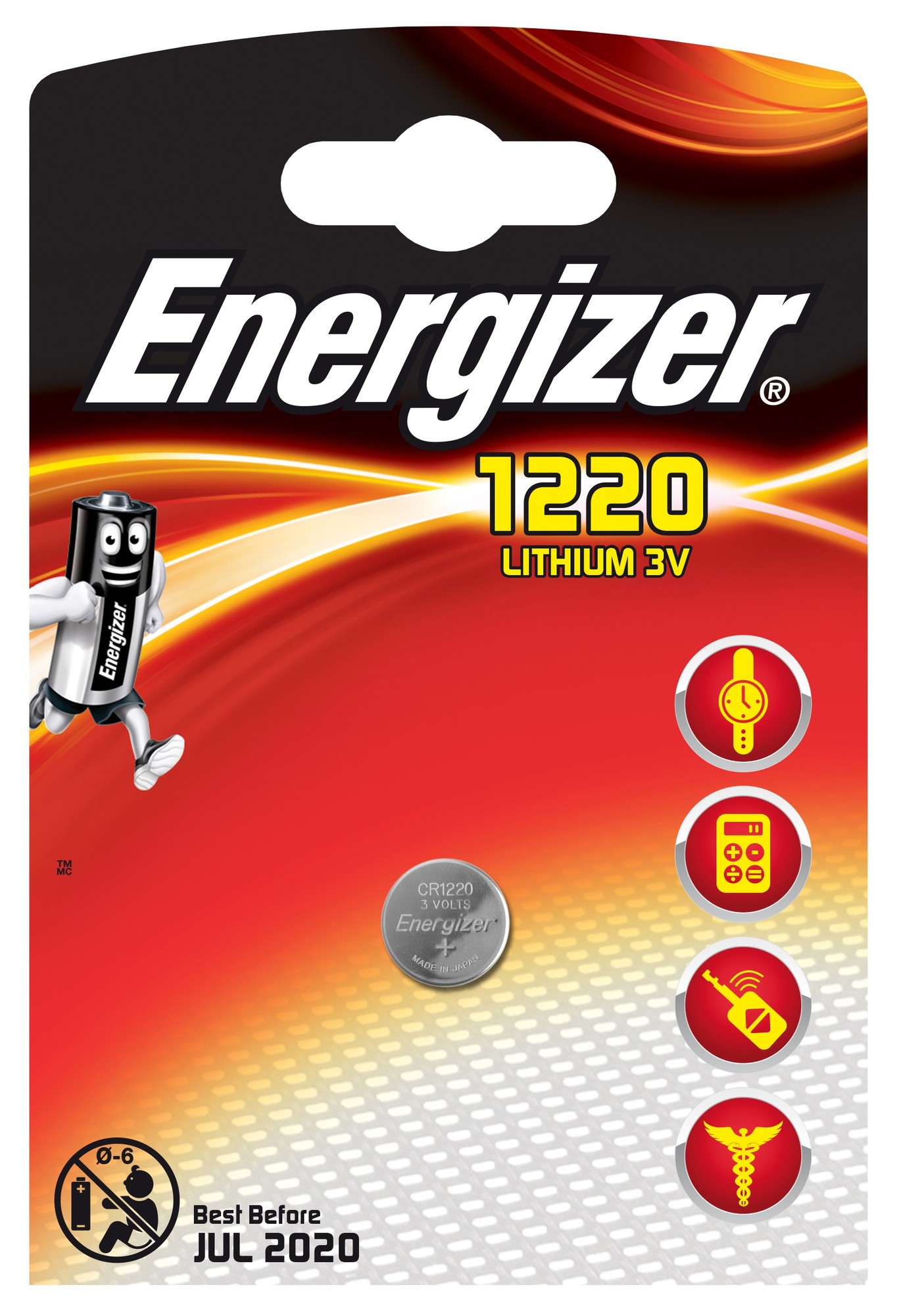 Energizer CR1220 Lithium-batteri thumbnail
