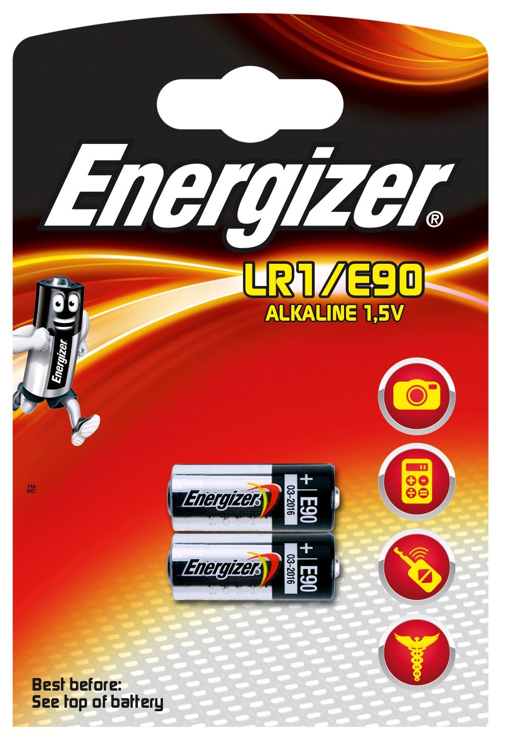 Energizer LR1/E90 Alkaline-batteri - 2 stk thumbnail