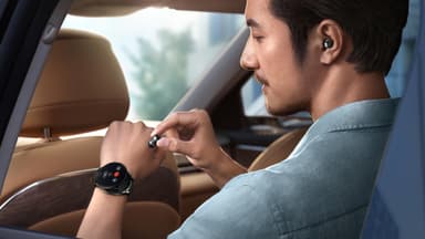 Huawei Watch Buds hybridur (sort)