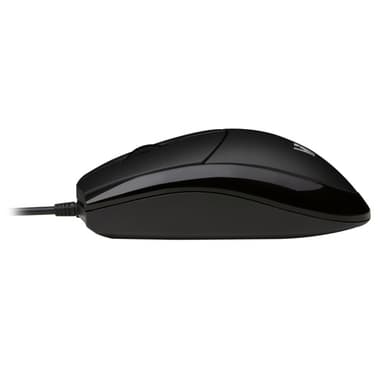 V7 MV3000010-BLK-5E, Ambidextrous, Optisk, USB Type-A, 1000 DPI, Svart