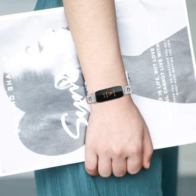 Bling rhinestone smart urrem slankt armbånd Sølv Fitbit Inspire 1 / Inspire 2 / Inspire HR / Inspire 3