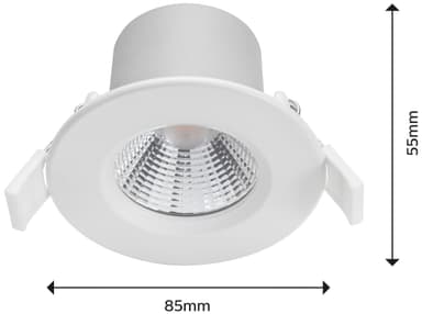 Dyk LED spot 85mm 5.5W 350lm 2700K dim IP65