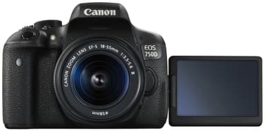 Canon EOS 750D DSLR + 18-55 mm DC Irista-sæt