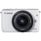 Canon EOS M10 systemkamera + 15-45 mm objektiv - hvid