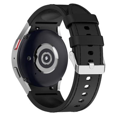 INF Silikone ensfarvet armbåndsurrem til Samsung Galaxy Watch Sort S