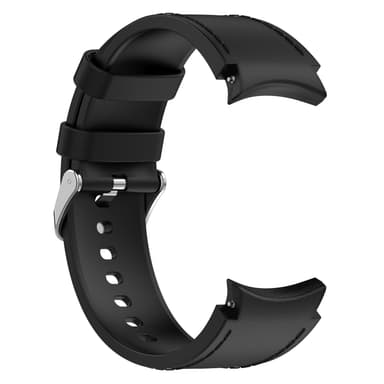 INF Silikone ensfarvet armbåndsurrem til Samsung Galaxy Watch Sort S